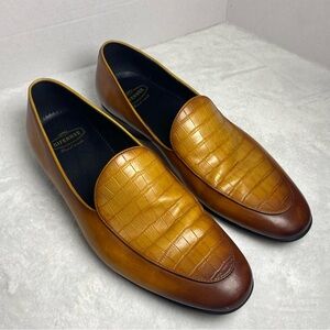 Gifennse Men’s Brown Leather Loafers Size 13